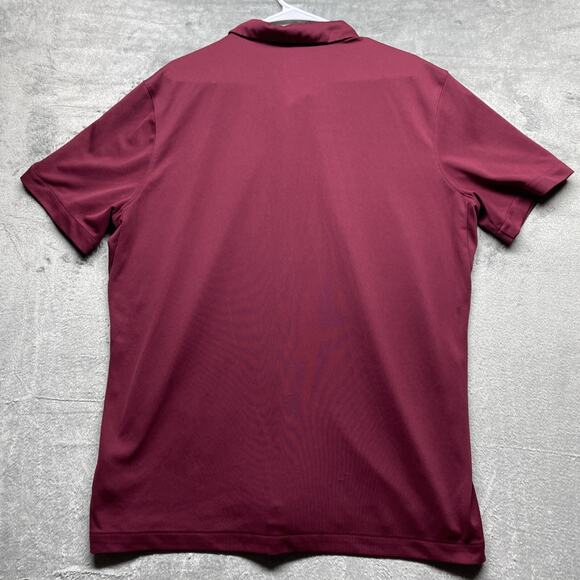 Nike Dri-FIT Short Sleeve Football Polo Men's XL Maroon 908414 Golf Tennis - Picture 5 of 8